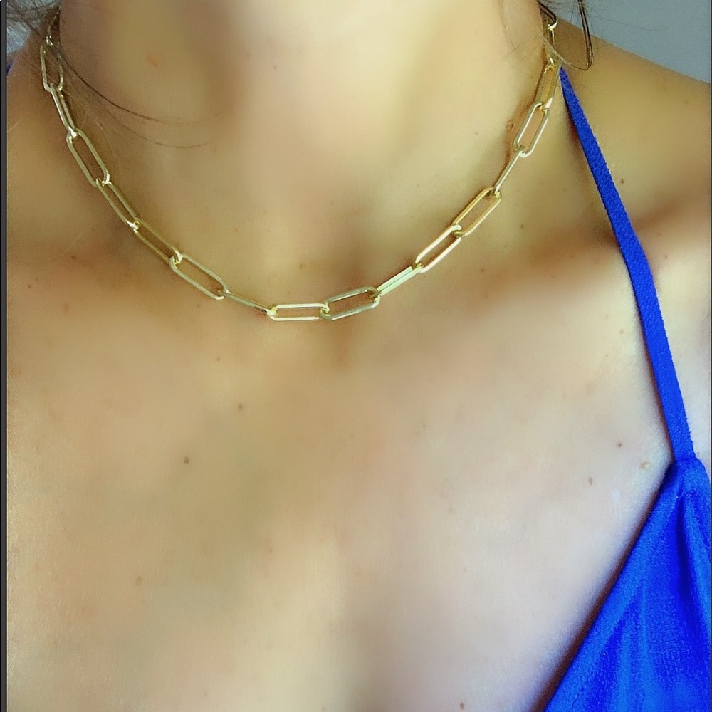 Gold filled link 14k chain necklace